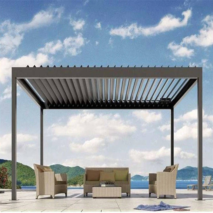Vízálló zsalugáteres tetőrendszer alumínium pergola